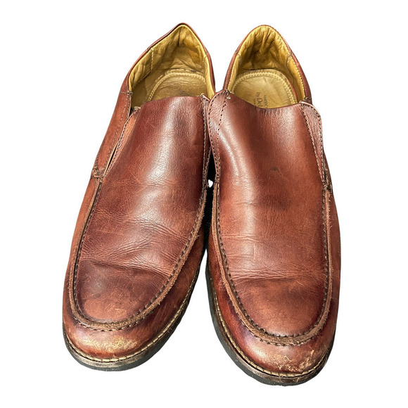 AMERICAN Classic by De La Rentis Men's AC Slip-On Brown Leather Shoes Size 10.5M - Picture 2 of 8
